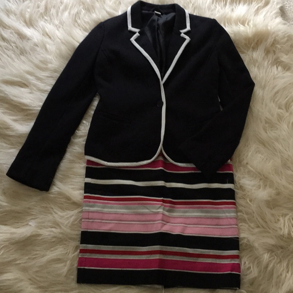 4/$10 Talbots Striped cotton Skirt Size 2P - Picture 6 of 6